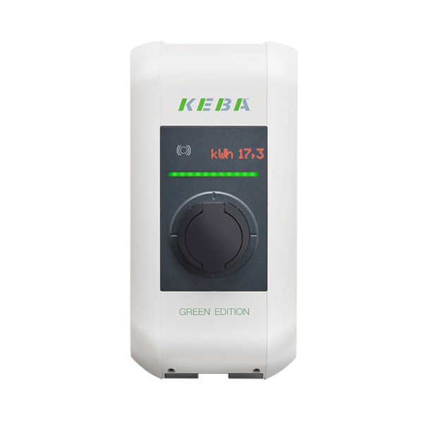 KEBA KeContact P30 x-series GREEN EDITION 125.101 Wallbox (22 kW, Steckdose Typ 2, Master, RFID/ISO