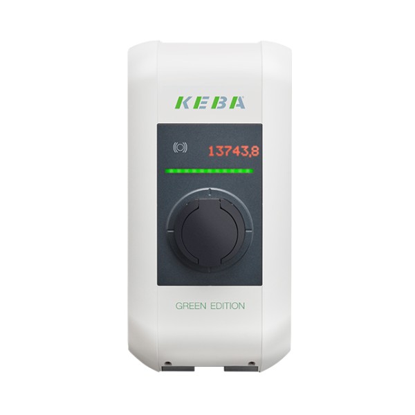 KEBA KeContact P30 x-series GREEN EDITION 128.827 Wallbox (22 kW, Steckdose Typ 2, Master, RFID/ISO